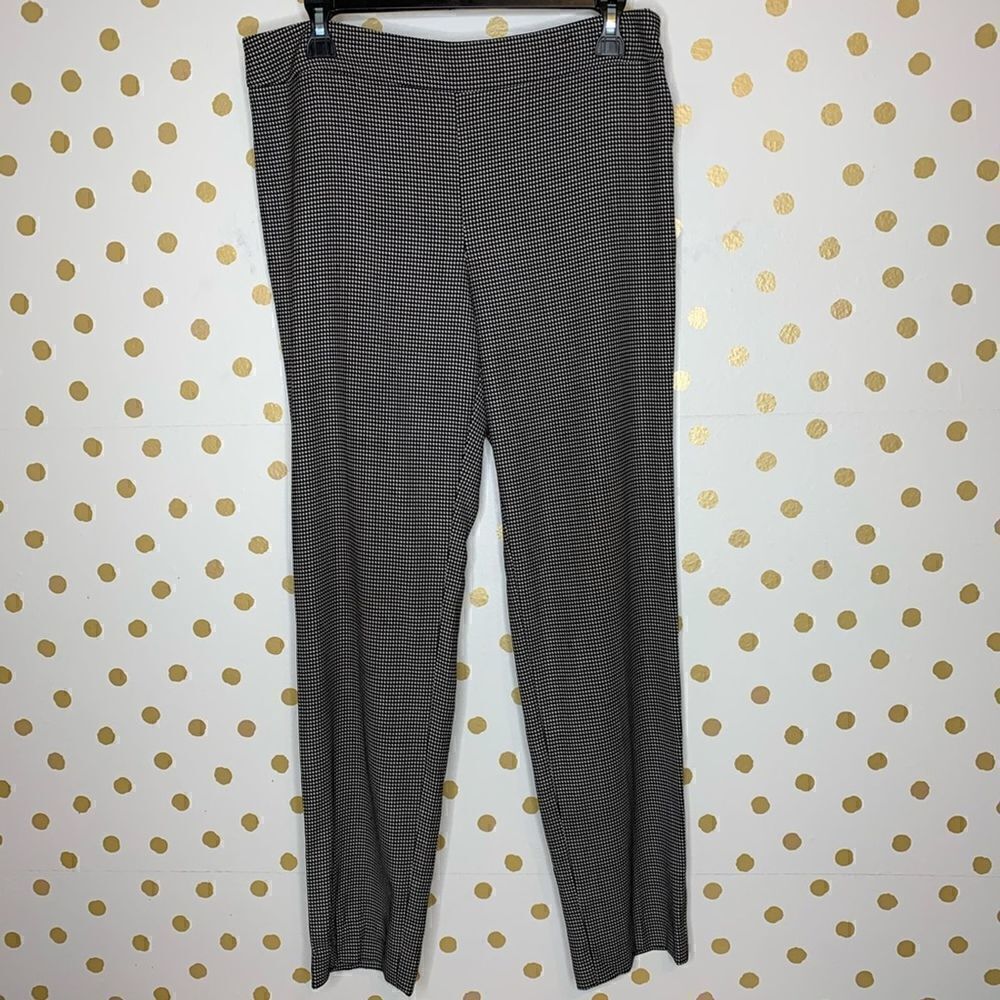 Armani Collezioni Nailhead Check Wool Skinny Pants